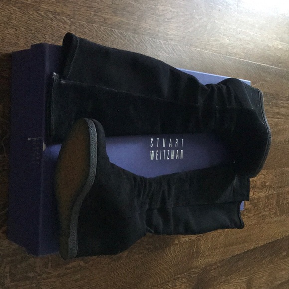 Stuart Weitzman Demiswoon Wedge Elastic Tall Boot - Picture 5 of 5